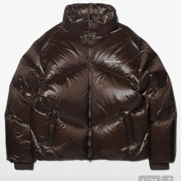 노매뉴얼 패딩 브라운 색상