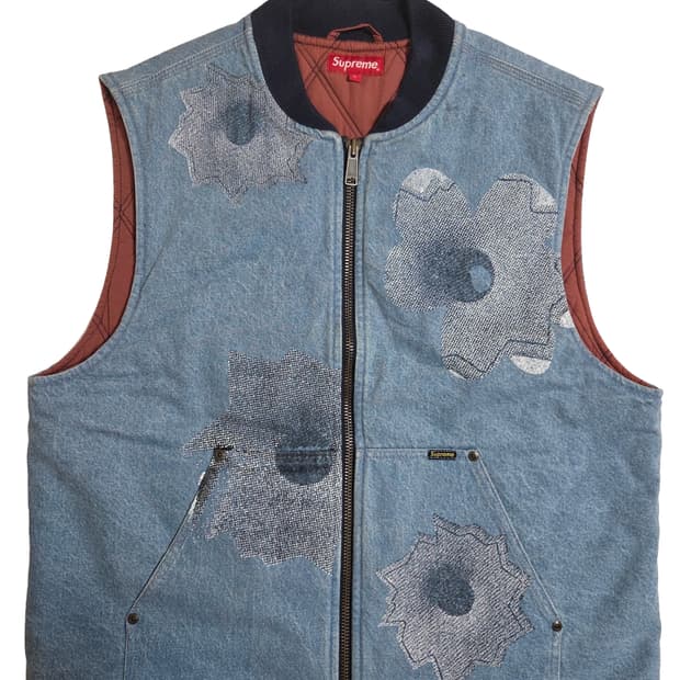 "Supreme x Nate Lowman Work Vest Denim- 