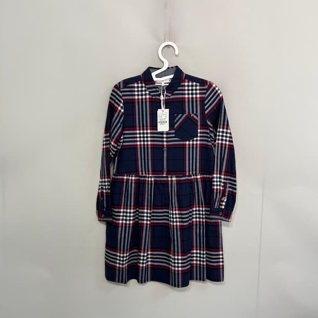 타미힐피거 키즈 체크 원피스 152 새상품