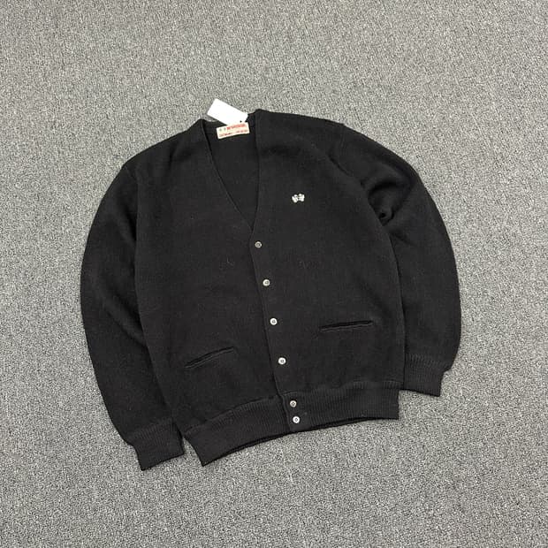 L) 맥그리거 블랙 버튼 가디건