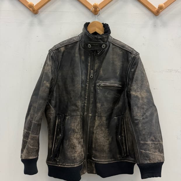 Gap 리얼소가죽 셰르파 레더자켓 XL 