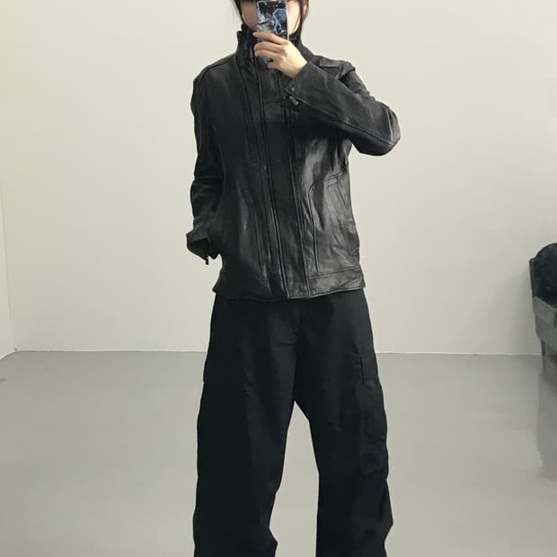 지오송지오 가죽 자켓