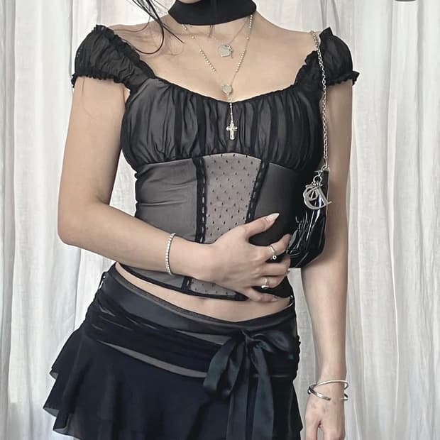 엔젤넘버555 sculpt corset 세트 S