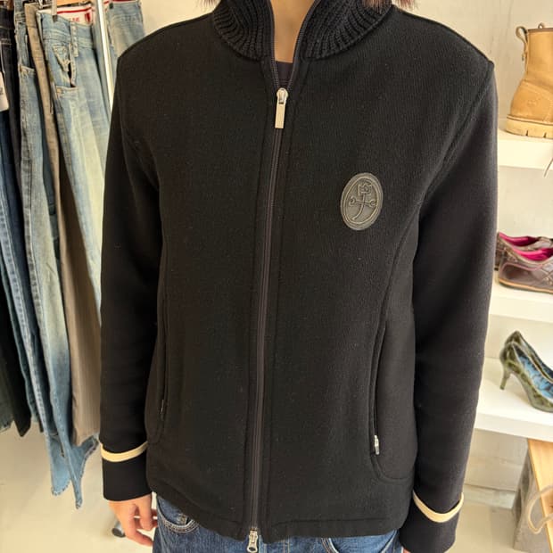 Castelbajac sport 니트 카라 집업 자켓