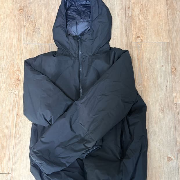 무신사 스탠다드 스포츠 코어 패딩 자켓 블랙 xl