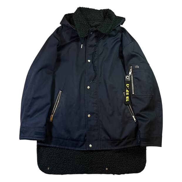 디젤 오버 W-PELLY 항공 돕바 자켓