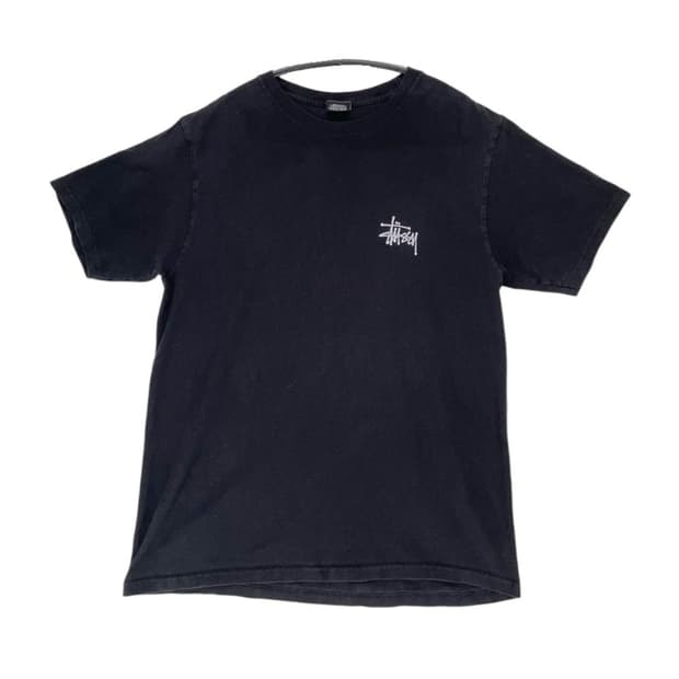 스투시 Stüssy 베이직 스탁 로고 반팔 티셔츠 블랙 M