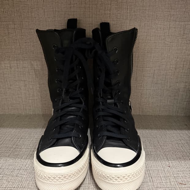 컨버스 척 70 플러스 엑스하이 레더 블랙