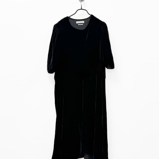 이자벨마랑 에뚜왈 블랙 벨벳 원피스