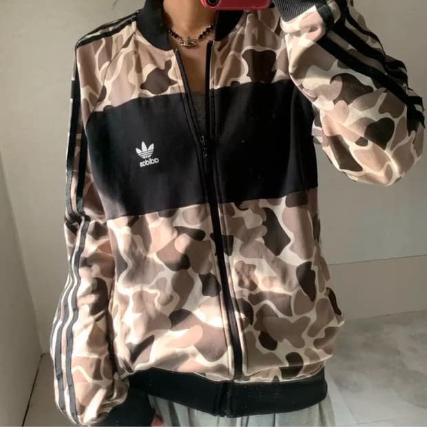 빈티지 카모 아디다스 져지