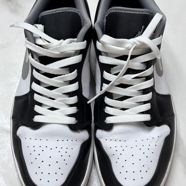 조던1 로우 블랙 파티클 그레이 290cm