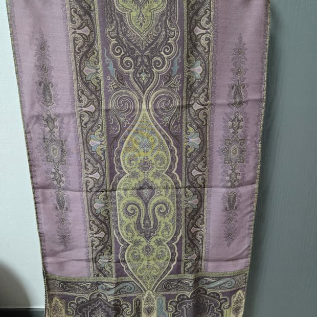 에트로 페이즐리 울실크 스카프 정품