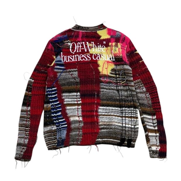 오프화이트 18AW 비즈니스 캐쥬얼 니트