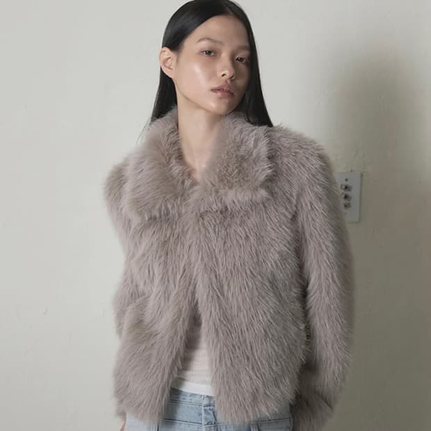 오데스 포우 퍼 자켓 애쉬 그레이