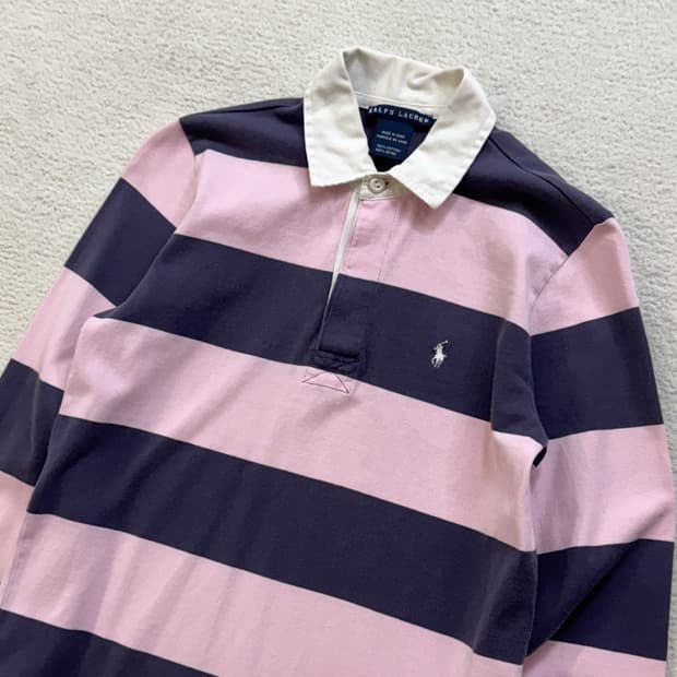 폴로 연핑크 럭비티