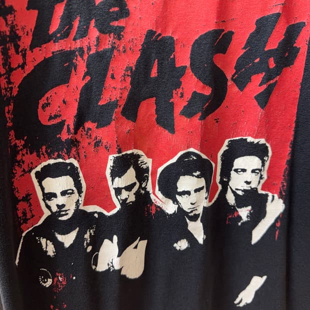 Vintage The Clash 밴드티.