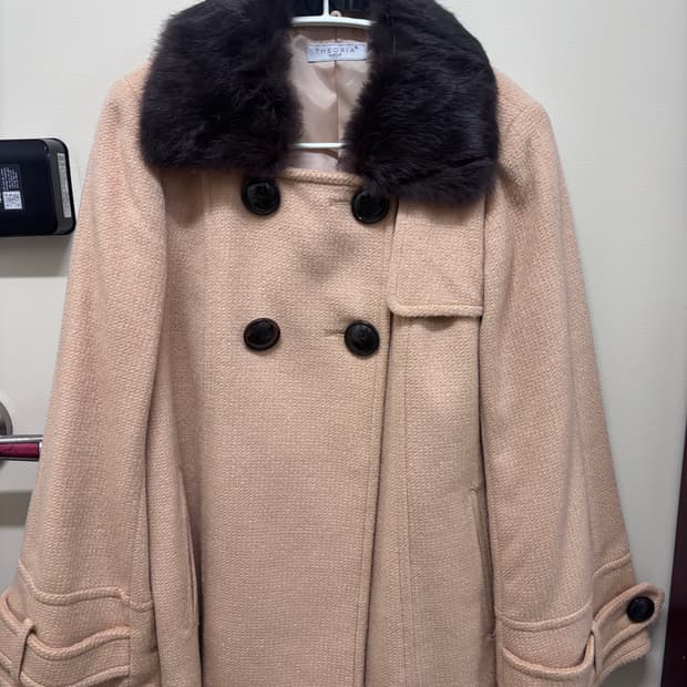 갸루깔 일본빈티지 카멜 퍼 코트