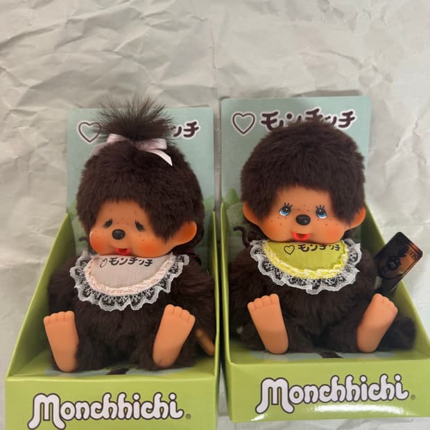몬치치 전시회 파란눈&울보 인형 세트