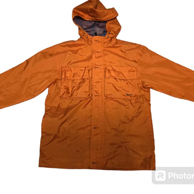 나이키 주황 바람막이 실측 95