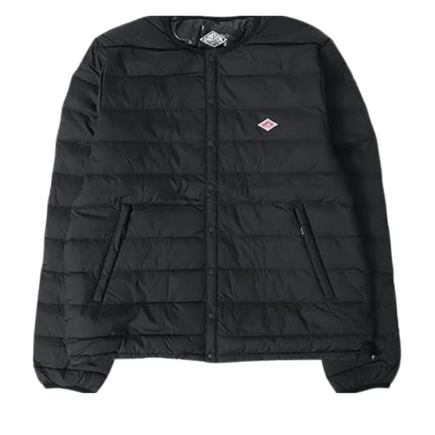 W) 단톤 이너 크루넥 자켓 블랙