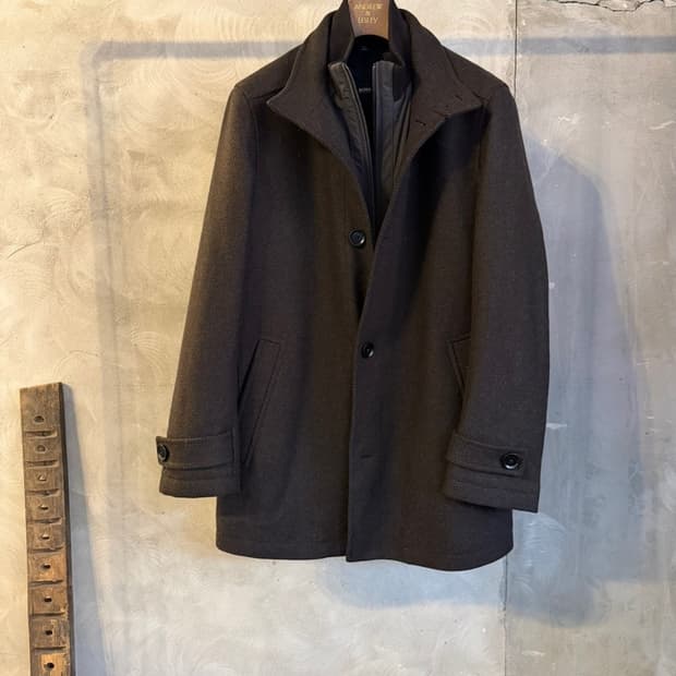 휴고보스 플란넬패브릭 유틸리티코트 105