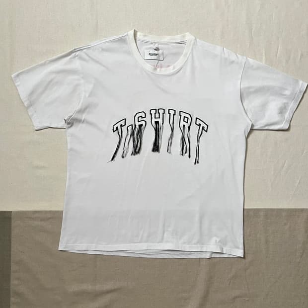 더블렛 프린지 자수 티셔츠 doublet