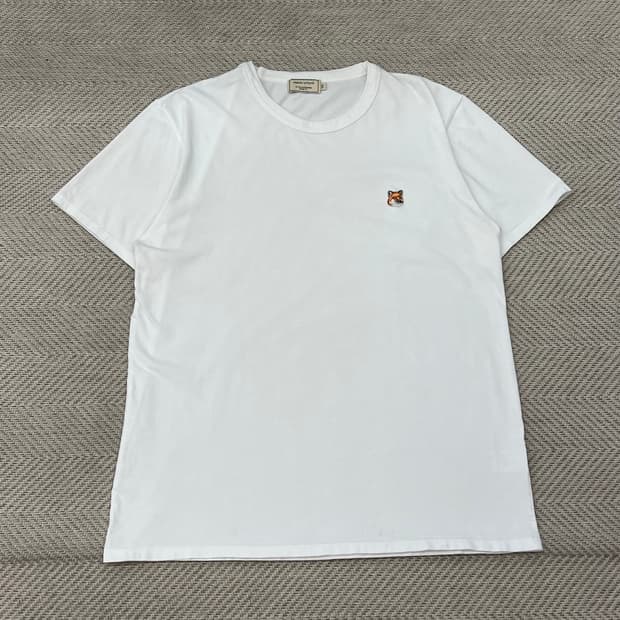 메종키츠네 폭스자수 반팔티 r3851