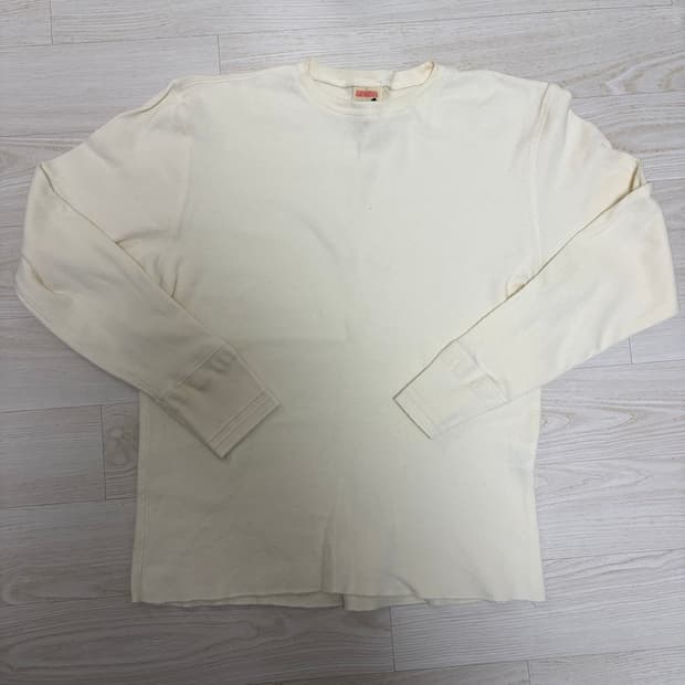 글래드핸드 와플 긴팔티셔츠 화이트 m