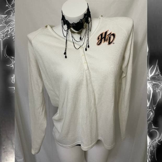 할리데이비슨 골지 후드 롱슬리브 L