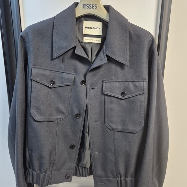 인사일런스 SASAKI 포인티드 칼라 블루종 SLATE GREY M