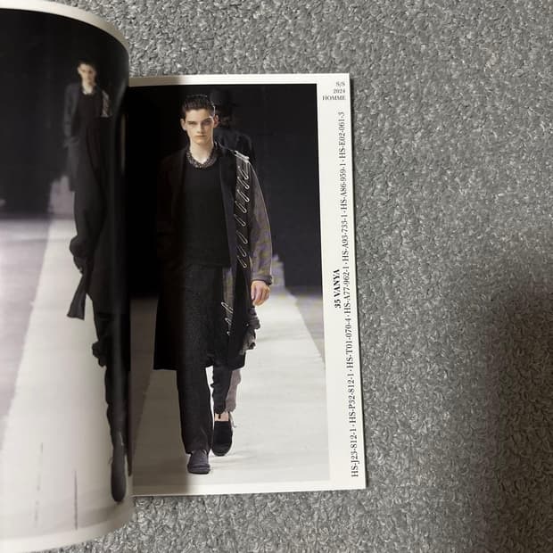 Yohji yamamoto pour homme collection 룩북