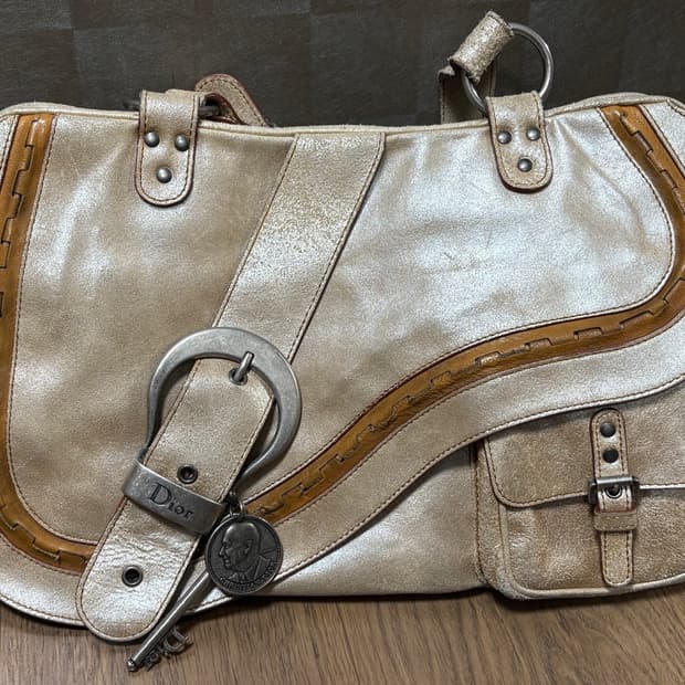 디올 가우초 숄더백+지갑 세트