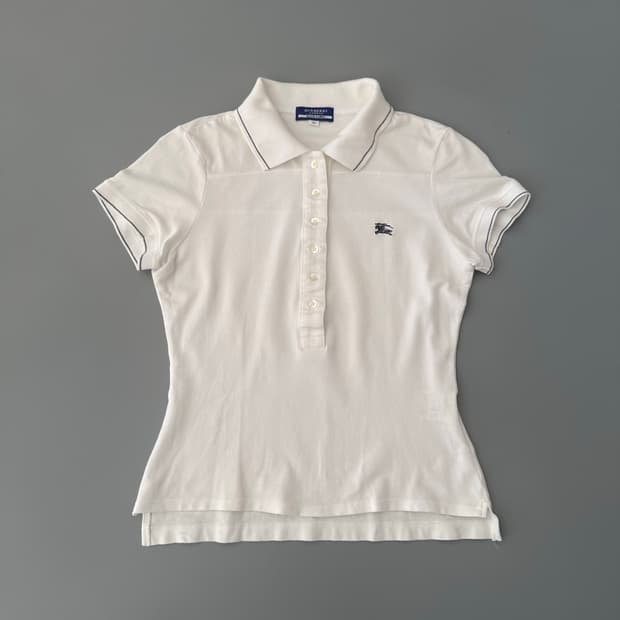 버버리 블루라벨 burberry 로고 카라 티셔츠