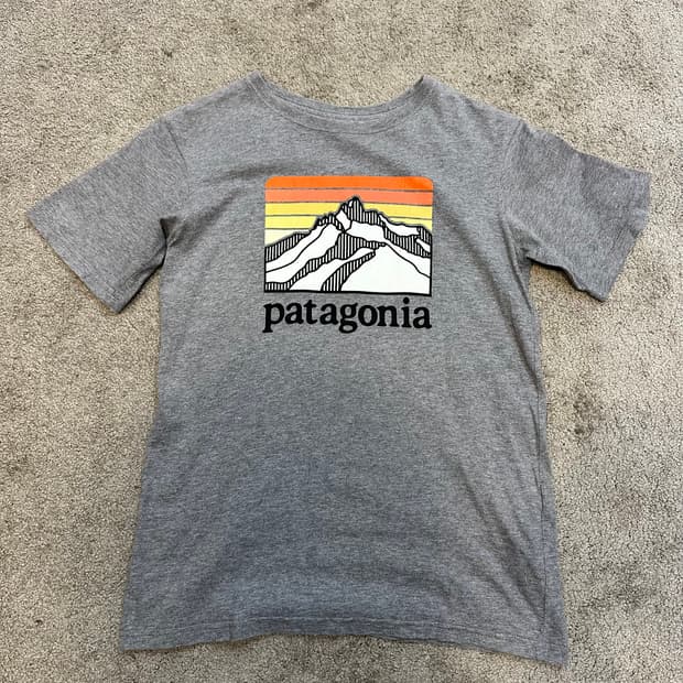파타고니아 라인 로고 리스폰시빌리티 티셔츠 M