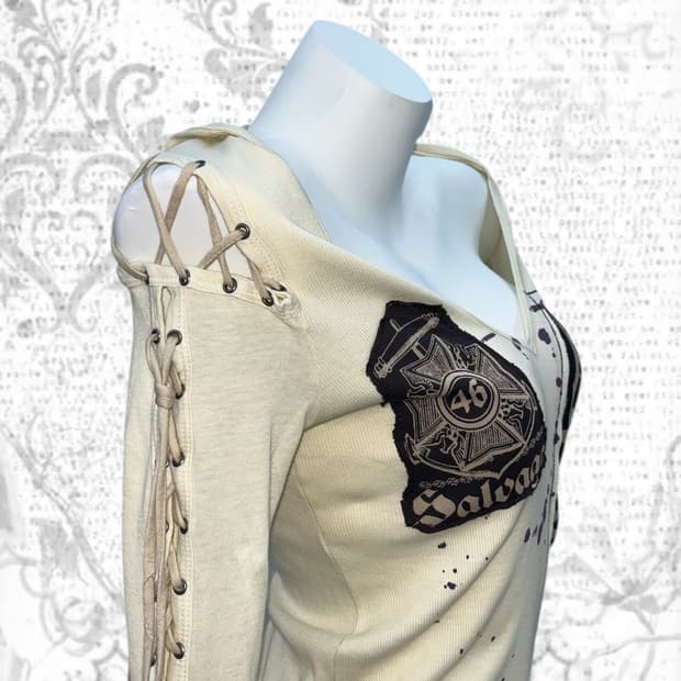 'SALVAGE' painted side string one-piece