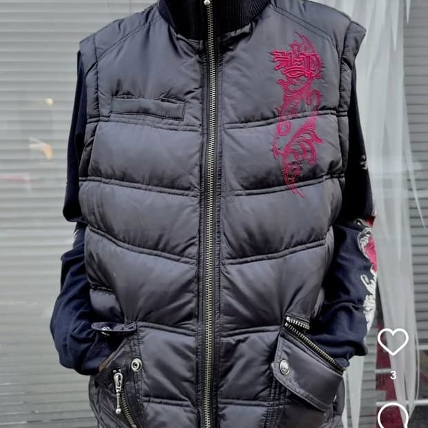 할리 데이비슨 대장 패딩조끼