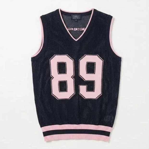 PEARLY GATES 네이비 89 니트 조끼 1