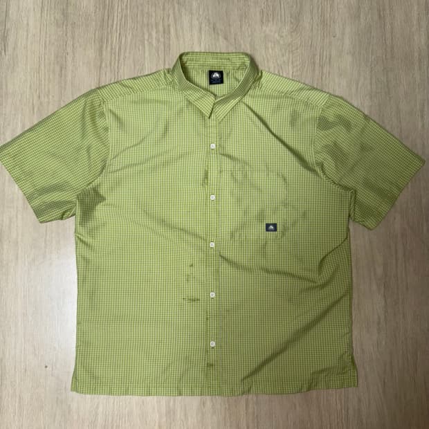 00s 나이키 ACG 체크 셔츠 그린 ( XL )