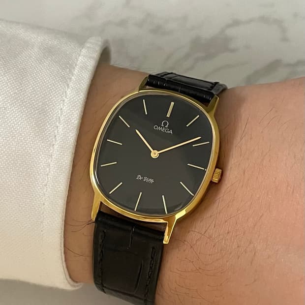 오메가 엘립스 검판 빈티지 수동 시계