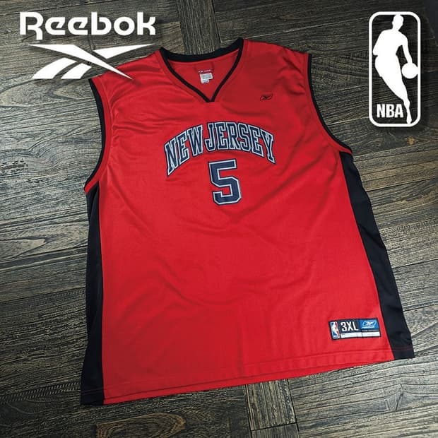 [리복] NBA 뉴저지 네츠 제이슨 키드 농구 져지 유니폼 M21970