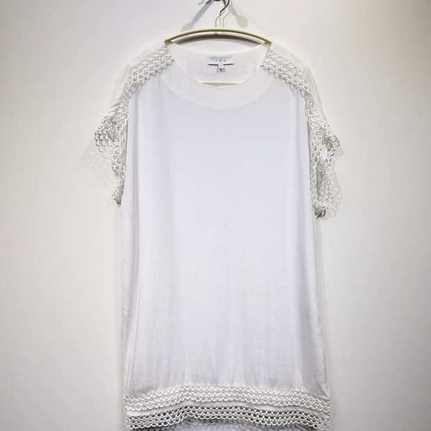 I R O 이로 레이스 디테일 미니 드레스(36)