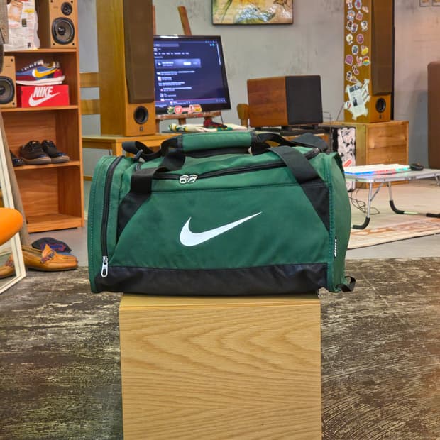 나이키 더플백 가방 그린