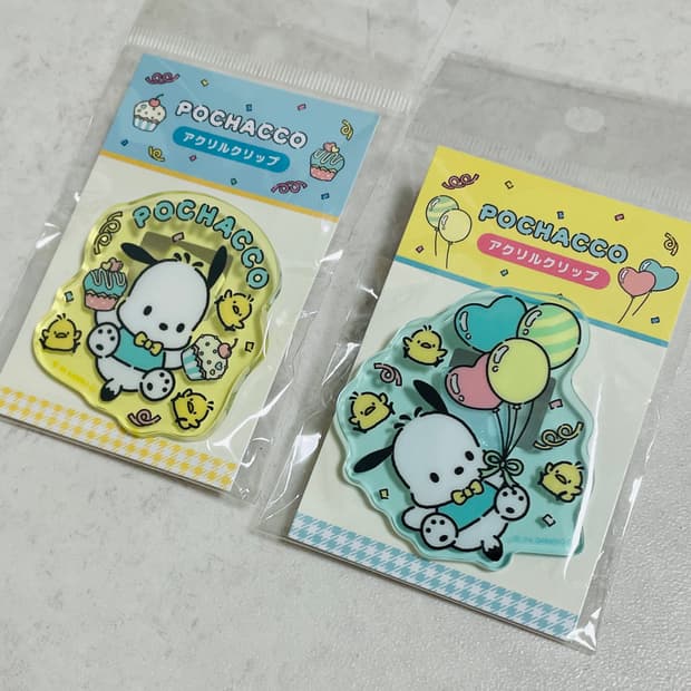 포차코 아크릴 클립 2개 세트 