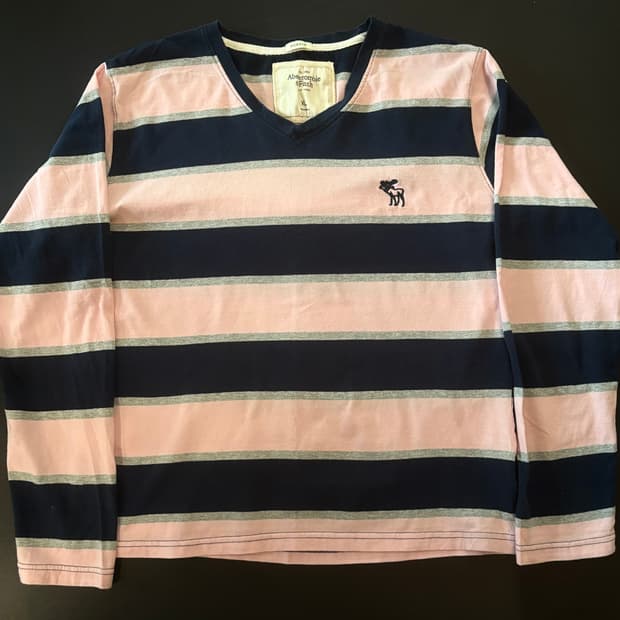 아베크롬비 러비 브이넥 긴팔티