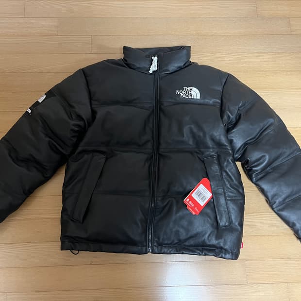 슈프림 노스페이스 레더 눕시 L