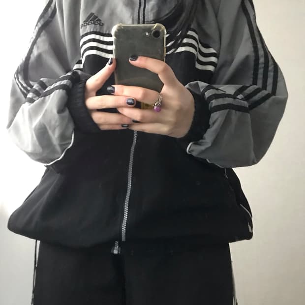 아디다스 90s 오버핏 바람막이