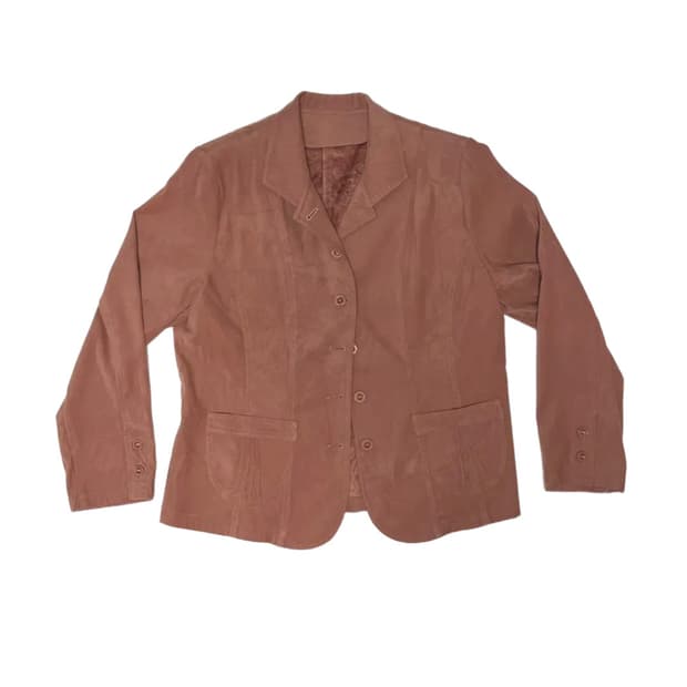 Pink suede jacket