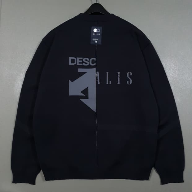 XL (105) 데상트 신형 20ss 듀얼리스 아모사 니트 스웨터 블랙