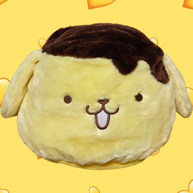 레어)폼폼푸린 고전 푸딩 쿠션 인형
