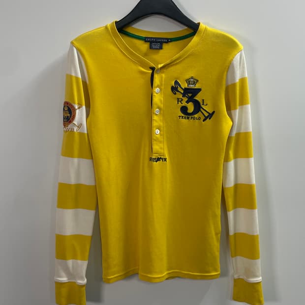 폴로 랄프로렌 우먼스 슬림핏 헨리넥 긴팔티 (on.714)  